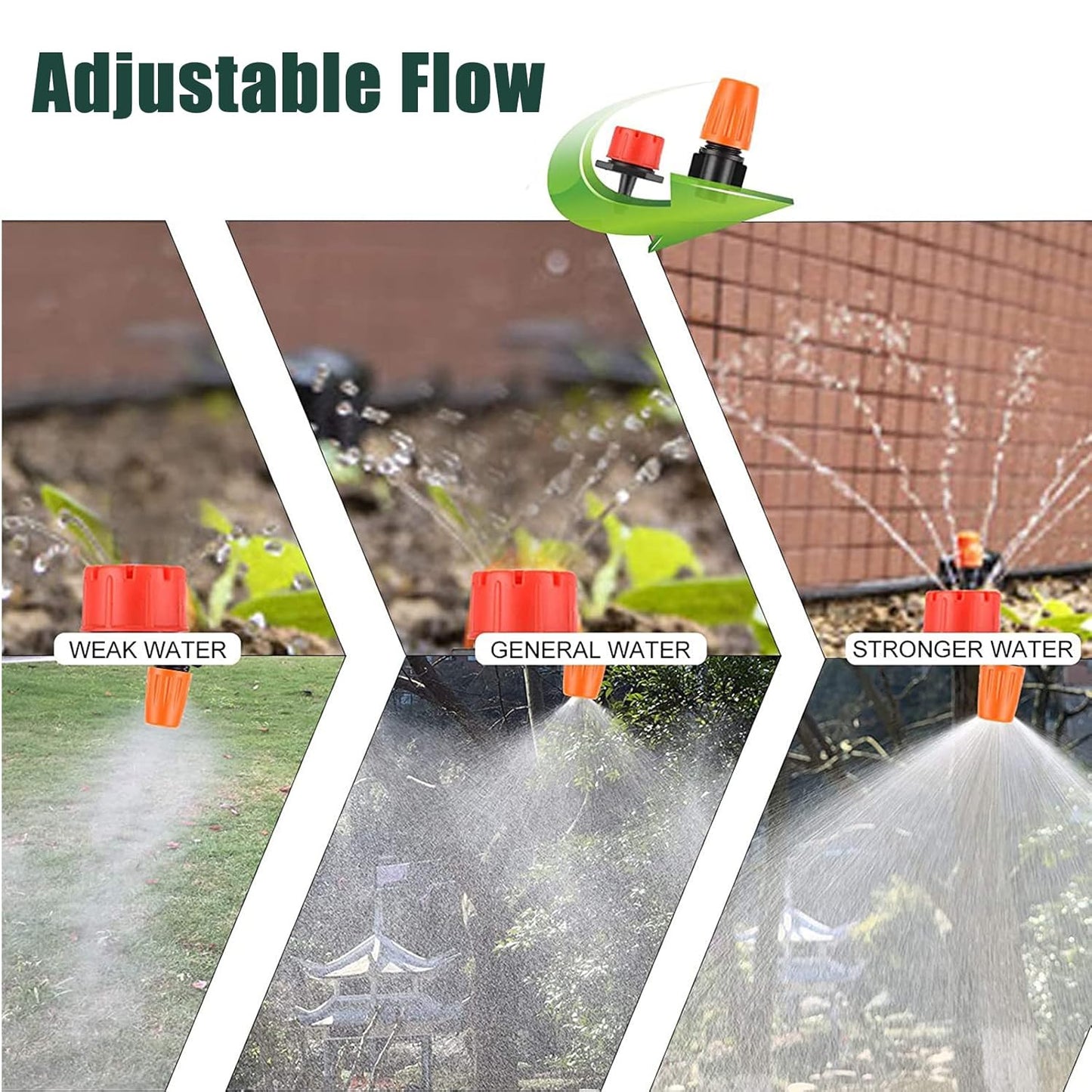 Gartenbewässerungssystem, 30 m Tropfbewässerungsset, Pflanzen-Tropfbewässerungsdüsenset